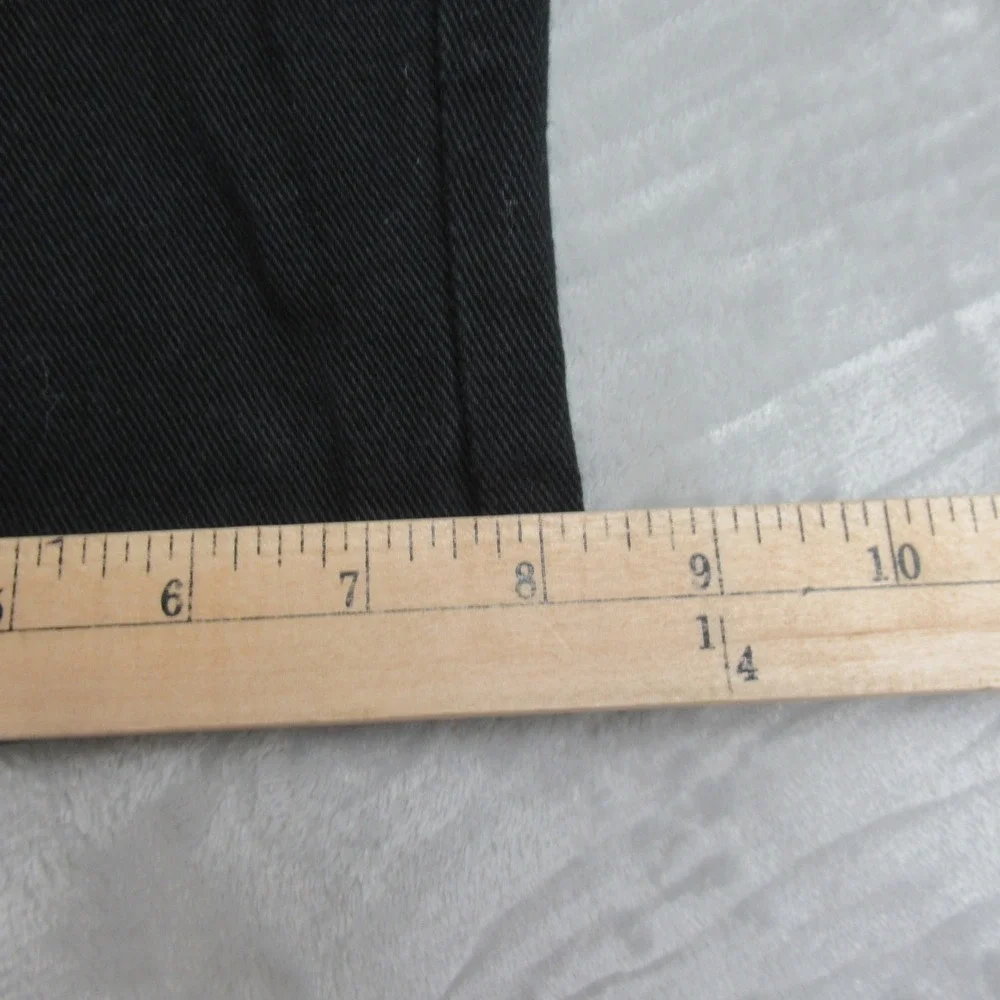 Empyre Y2K Jeans Mens 32x28 Black Denim Wide Leg Contrast Stitch Skate‎ Relaxed